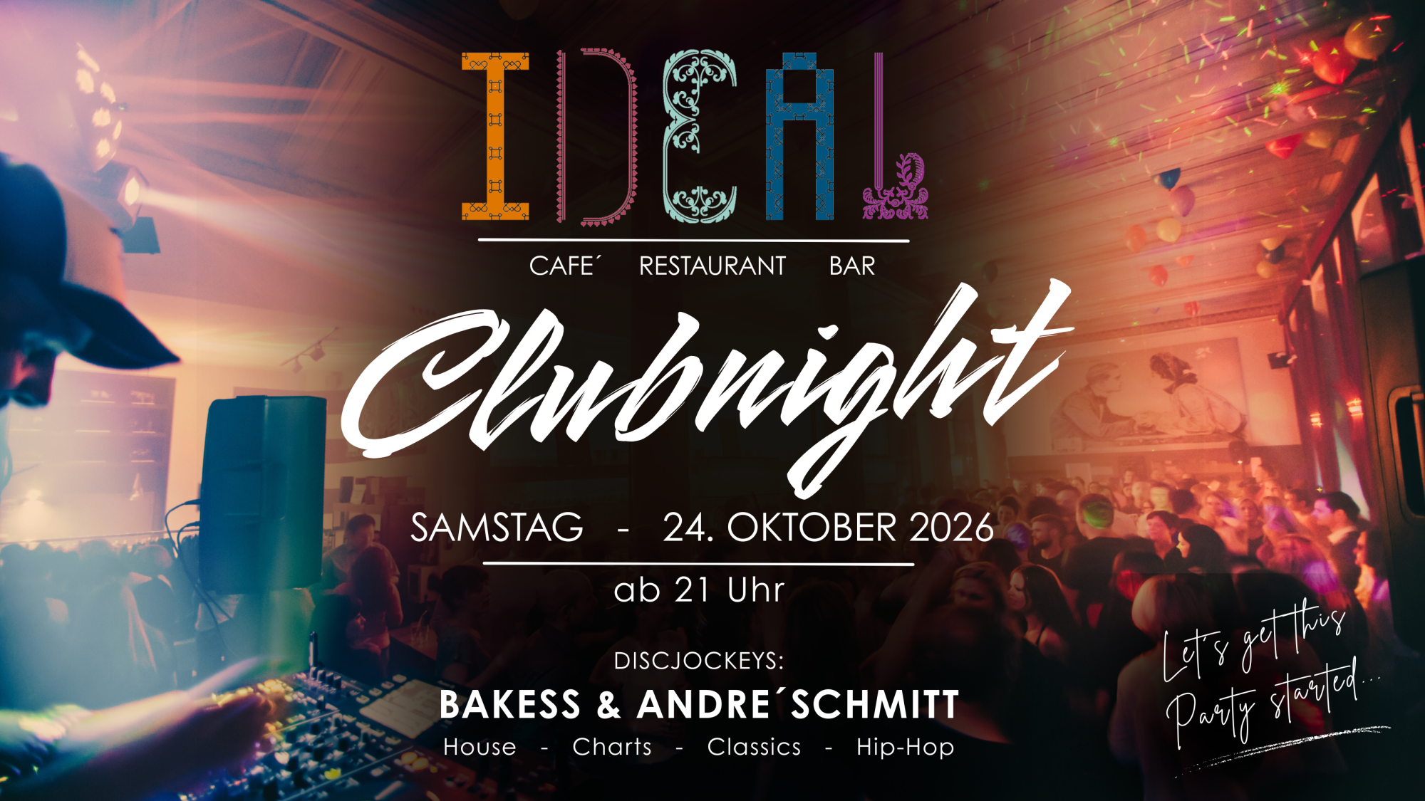 IDEAL CLUBNIGHT 24.10.2026
